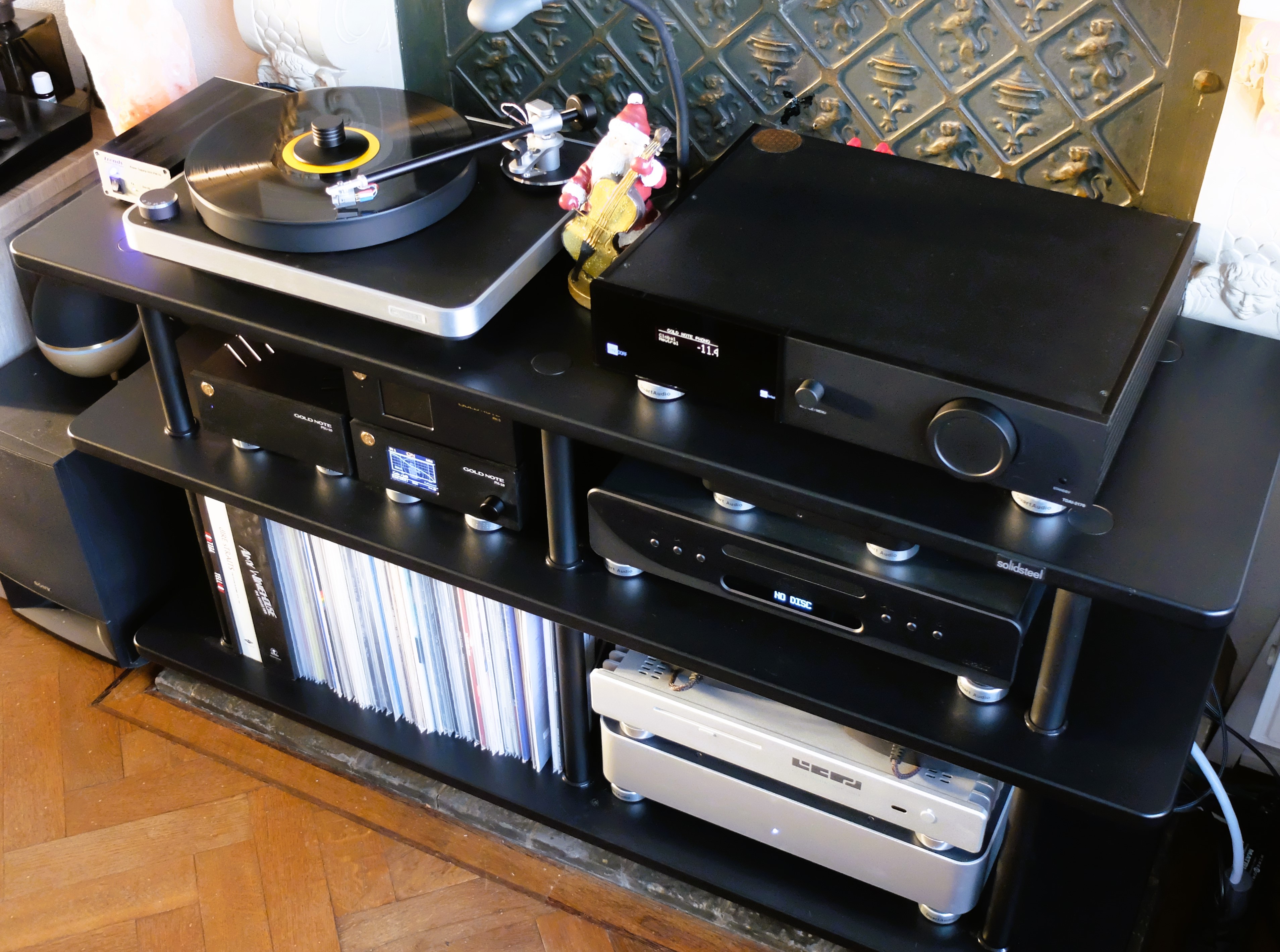 Geen Danser stem Review Solidsteel VL 3 Vinyl Record Storage Hi Fi Rack, una storia italiana